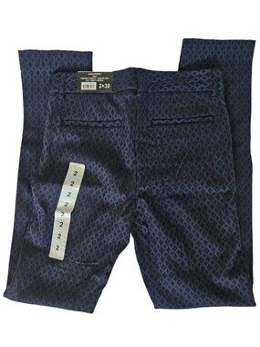 😍NWT😍 Mario Serrani Comfort Stretch Slim Fit Pant Blue/Black, Size 2